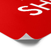 Houd kalm en koop schoenen poster | (Hoek)