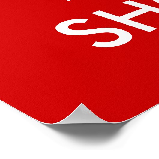 Houd kalm en koop schoenen poster (Hoek)