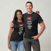 Houd kalm en krab aan t-shirt (Unisex)