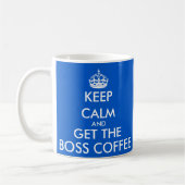 Houd kalm en krijg de chef- koffiemok (Links)