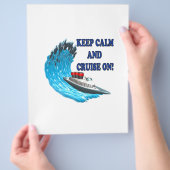 Houd kalm en kruis aan flyer (Hand)