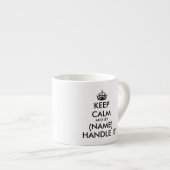 Houd kalm en laat (blanco) het espresso mok omgaan (Voorkant rechts)