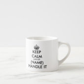 Houd kalm en laat (blanco) het espresso mok omgaan (Rechts)