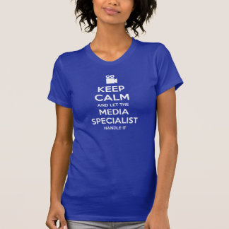 Houd kalm en laat de Specialist van Media het beha T-shirt