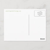 Houd kalm en laat de Tea Sage Green Briefkaart (Achterkant)