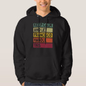 Houd kalm en laat Francisco deze Retro Quo afhande Hoodie (Voorkant)