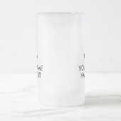 Houd kalm en laat het met mok van glas uit pekelgl (Center)