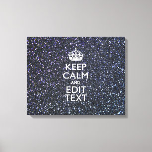 Houd kalm en laat Jouw tekst 's middags staan Canvas Afdruk