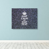 Houd kalm en laat Jouw tekst 's middags staan Canvas Afdruk (Insitu (Houten vloer))