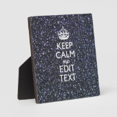 Houd kalm en laat Jouw tekst 's middags staan Fotoplaat (Voorkant)