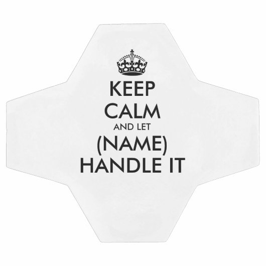 Houd kalm en laat (naam) het leuke voetbal aan. (Enkel)