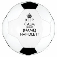 Houd kalm en laat (naam) het leuke voetbal aan.