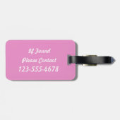 Houd kalm en laat theeroze zijn bagagelabel (Achterkant horizontaal)