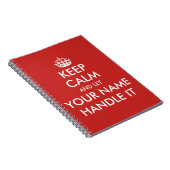 Houd kalm en laat uw laptop aanschaffen notitieboek (Rechterzijde)