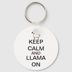 Houd Kalm en Lama Sleutelhanger