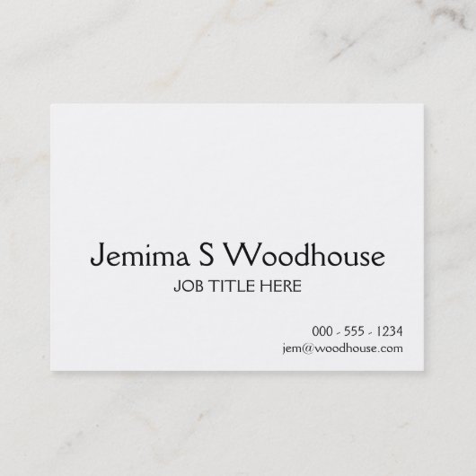 Houd kalm en las aan (in om het even welke kleur) visitekaartje (Achterkant)