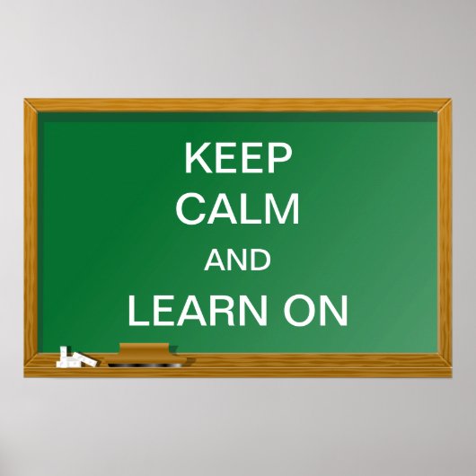 Houd kalm en leer aan poster (Voorkant)