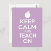 Houd kalm en leer aan voor docenten briefkaart (Voorkant / Achterkant)