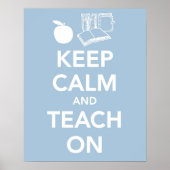 Houd kalm en leer op druk of poster (Voorkant)