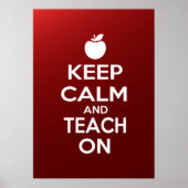 Houd kalm en leer op meme poster (Voorkant)