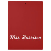 Houd kalm en leer op rood, aangepast klembord (Achterkant)