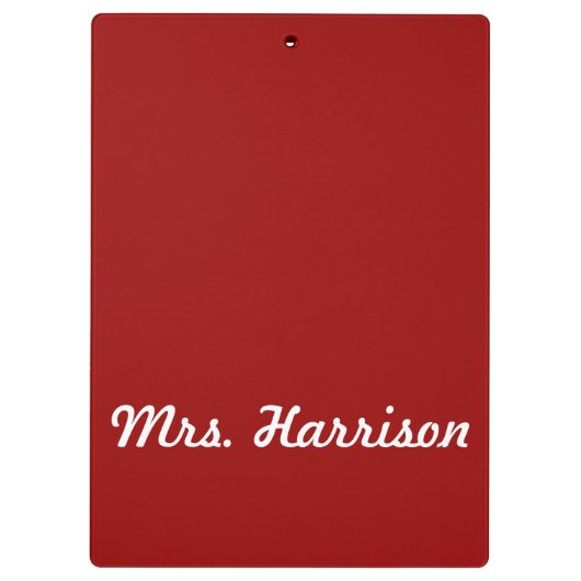 Houd kalm en leer op rood, aangepast klembord (Achterkant)