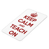 Houd kalm en leer op rood/wit magneet (Linkerzijde)