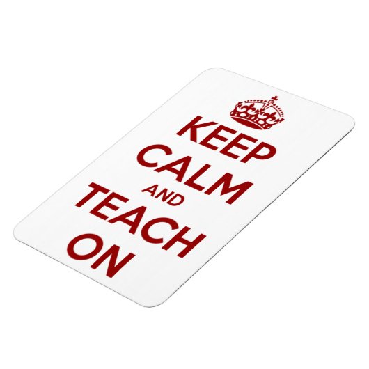 Houd kalm en leer op rood/wit magneet (Linkerzijde)