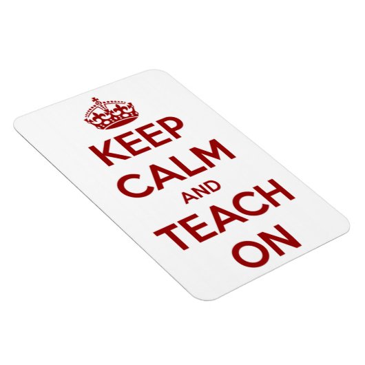 Houd kalm en leer op rood/wit magneet (Rechterzijde)