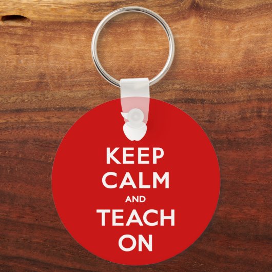Houd kalm en leer op Sleutelhanger (Voorkant)