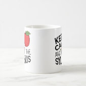 Houd kalm en lees de Syllabus Coffee Mok (Center)