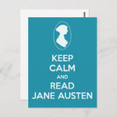 Houd Kalm en lees de Wintertaling van de Kamee van Briefkaart (Voorkant / Achterkant)