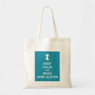 Houd kalm en lees Jane Austen Shopping Bag Tote Bag