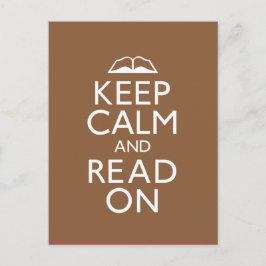 Houd kalm en lees verder briefkaart