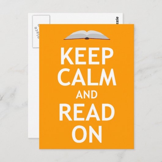 Houd kalm en lees verder briefkaart (Voorkant / Achterkant)