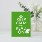 Houd kalm en lees verder briefkaart (Staand voorkant)