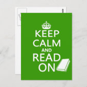 Houd kalm en lees verder briefkaart (Voorkant / Achterkant)