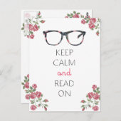 Houd kalm en lees verder briefkaart (Voorkant / Achterkant)