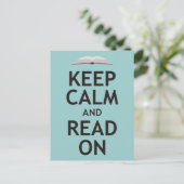 Houd kalm en lees verder briefkaart (Staand voorkant)