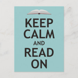 Houd kalm en lees verder briefkaart