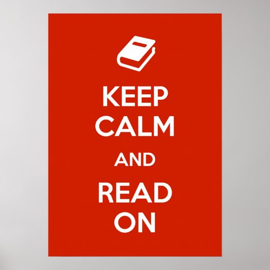 Houd kalm en lees verder poster (Voorkant)