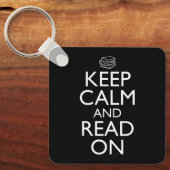 Houd kalm en lees verder sleutelhanger (Voorkant)