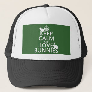 Houd kalm- en liefdesBunnies - alle kleuren Trucker Pet