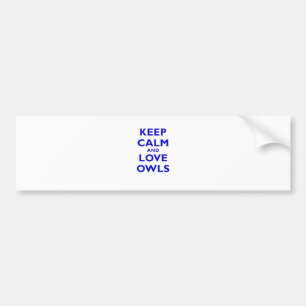Houd kalm- en liefdeseigenaar bumpersticker