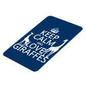 Houd kalm- en liefdesGiraffes - alle kleuren Magneet (Linkerzijde)