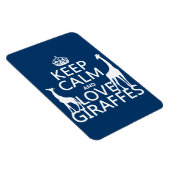 Houd kalm- en liefdesGiraffes - alle kleuren Magneet (Rechterzijde)