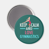 Houd kalm- en liefdesgymnastiek magneet (Voorkant / Achterkant)
