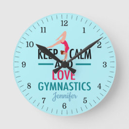 Houd kalm- en liefdesgymnastiek ronde klok