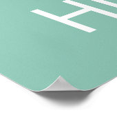 Houd kalm- en liefdeshippos afdrukken Hippopotamus Poster (Hoek)