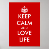 Houd kalm en liefdesleven | POSTER (Voorkant)